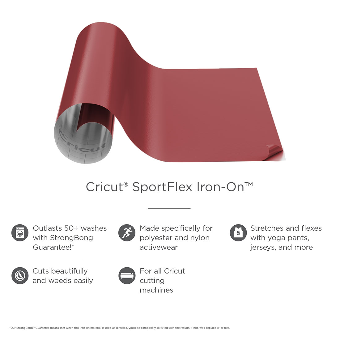 Cricut SportFlex Iron on, Wine