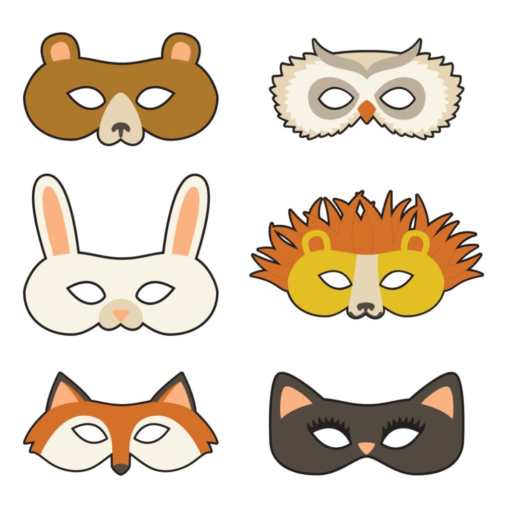 Cricut Masks: Animals Digital Set