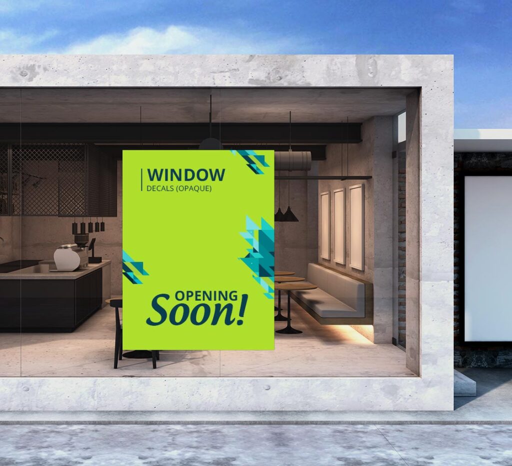 Bannerbuzz Window Decals (Opaque)